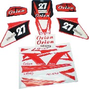 Kit decorazioni per Pit Bike AGB27 (rossi)