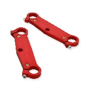 Coppia di teste forcella per mini moto (rosse)