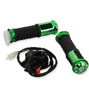 Maniglie tiuning con interruttore spegnimento verde per mini quad