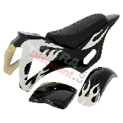 Carena per mini moto cross Nera (tipo 1)