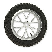 Ruota anteriore completa per mini moto cross (8'' alu)