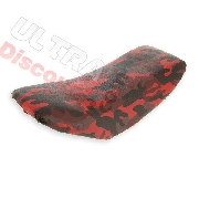 Sella stile mimetico rosso per supermotard