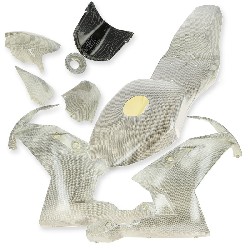 Carena Carbonio Special Edition per mini Nitro (bianca)