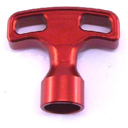 Manopola per avviamento a strappo di colore rosso