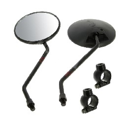 Lotto Specchietto retrovisore nero + supporto per Citycoco (Black edition Ø10)