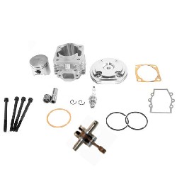 Kit 53cc 4 transferts + albero motore asse 10 mm (tipo B, Alu)