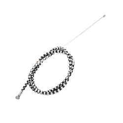 Cavo acceleratore Tuning (nero-alu, Tipo B), Ricambi Mini Moto