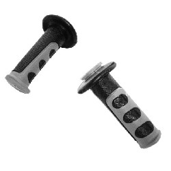 Coppia manopole Grip (Nero-grigio), Ricambi Racing mini ZPF