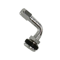 Valvola a gomito per pneumatico Tubeless (chrome), Ricambi Dax Skymax
