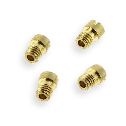 Lotto di 4 getti per carburatore Mikuni (1.00-1.05-1.10-1.15), Ricambi Pit Bike