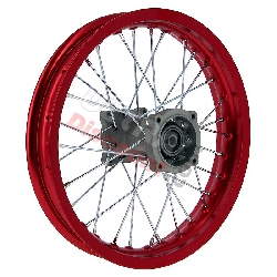 Cerchio 14'' posteriore per Pit Bike AGB30 (Rosso, tipo 4)