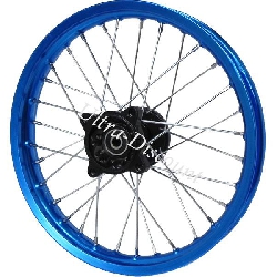 Cerchio anteriore per Pit Bike 14'' (tipo 2, blu)