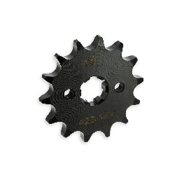 Pignone rinforzato a 14 denti Per Dirt Bike (428 : Ø:17mm), Ricambi Pit Bike