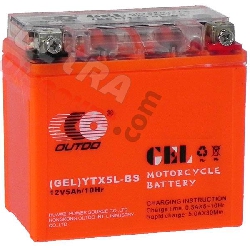 Batteria Gel per scooter Baotian BT49QT-11 (113x70x110), Ricambi Baotian BT49QT-11
