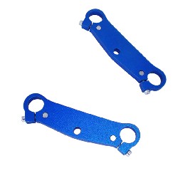 Coppia di teste forcella per mini moto Nitro (blu)
