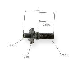Pignone rinforzato 8 denti passo piccolo (tipo B), Ricambi Pocket Blata MT4
