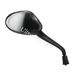 Specchietto retrovisore sinistro per scooter Baotian BT49QT-12 (Nero - Tipo 2)