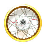 Cerchio posteriore per Pit Bike 10'' (tipo 2, oro)