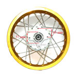 Cerchio posteriore per Pit Bike 14'' (tipo 3, oro) Bilder 1 Cerchio posteriore per Pit Bike 14'' (tipo 3, oro) Bilder 1