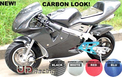 Carena Carbonio Special Edition per mini 47-49cc (blu) Bilder 1