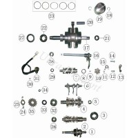 Guarnizione spy per pedale cambio per Quad Shineray STIIE 200cc (14x28x7) Bilder 1