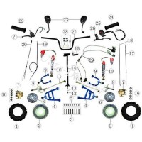 Piantone sterzo per Quad Shineray 200c STIIE