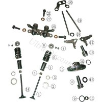 Valvola di scarico per motore quad Bashan 200cc BS200S-3 (Ø : 27 mm) 